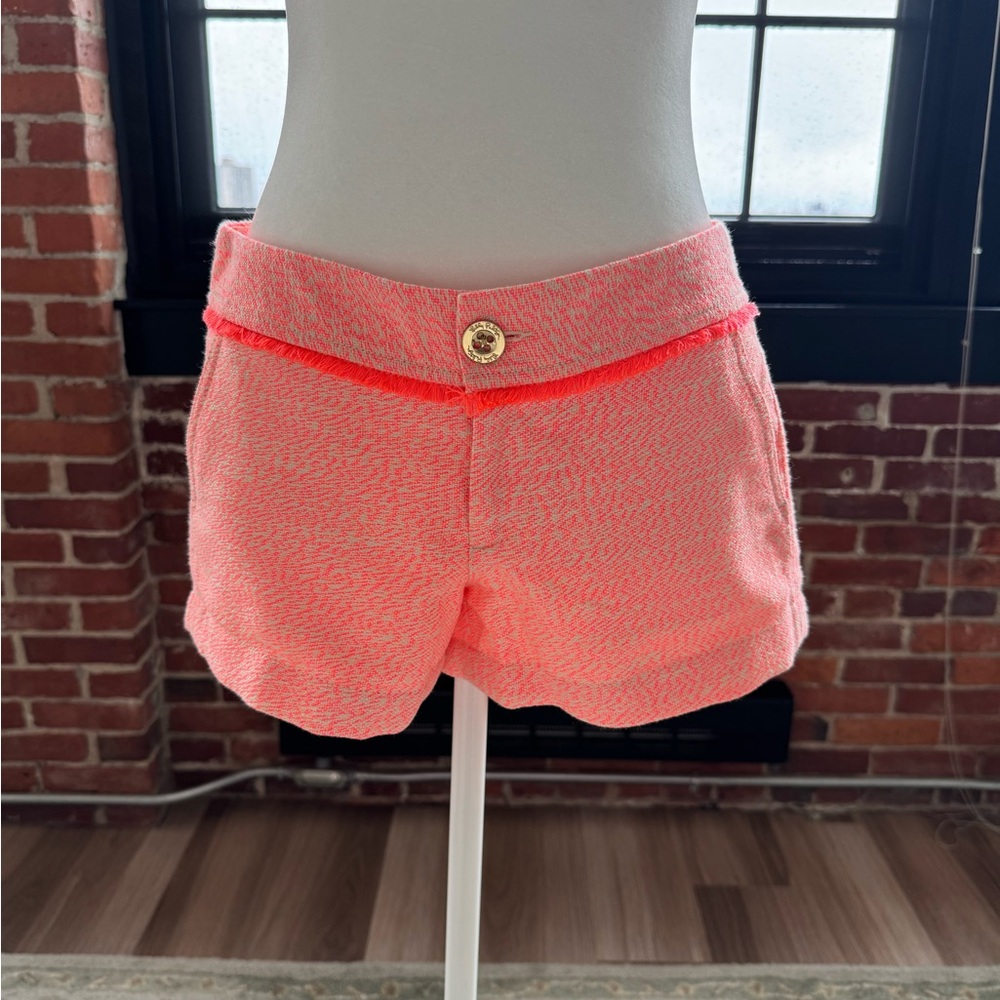 Lilly Pulitzer Pink and Gold High Waist Shorts